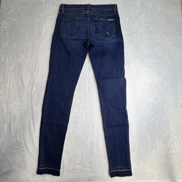 Hudson Jeans Womens 28 Blue Distressed Super Skinny Stretch - Picture 8 of 10